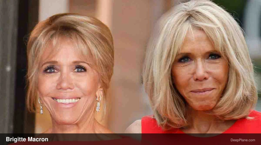 Brigitte Macron before and after comparison