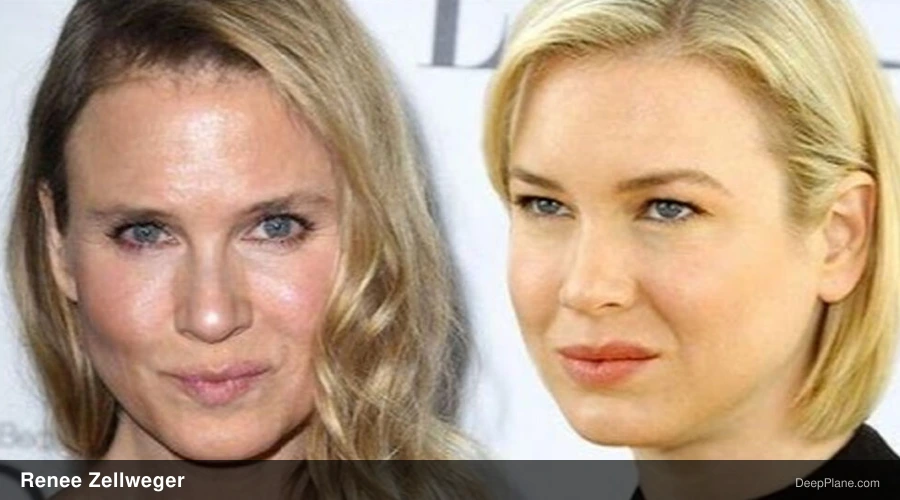 Renée Zellweger before and after comparison