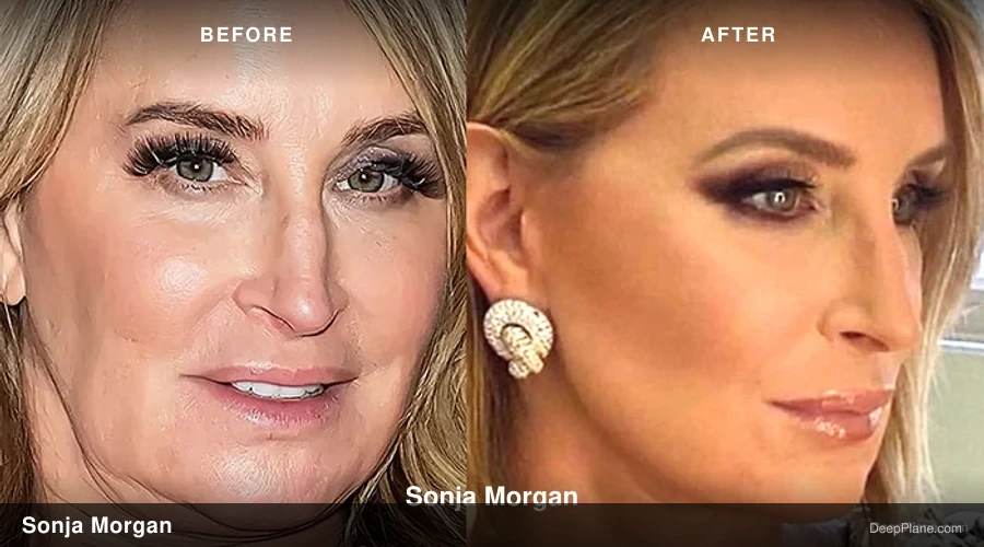 Sonja Morgan before and after comparison