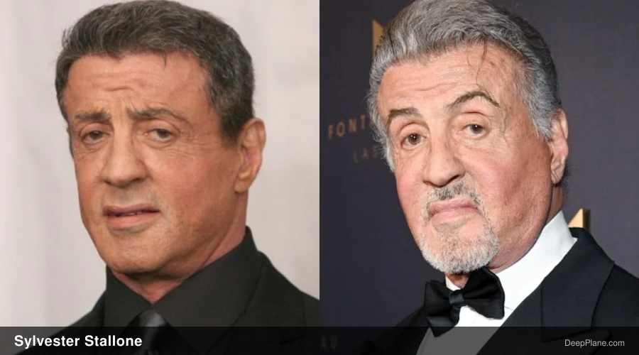 Sylvester Stallone before and after comparison