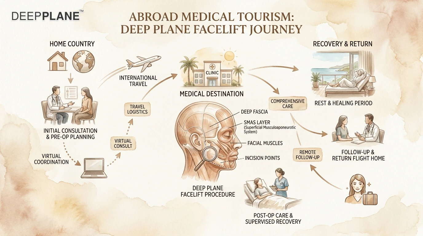 Facelift abroad medical tourism considerations: advantages, risks, and essential tips